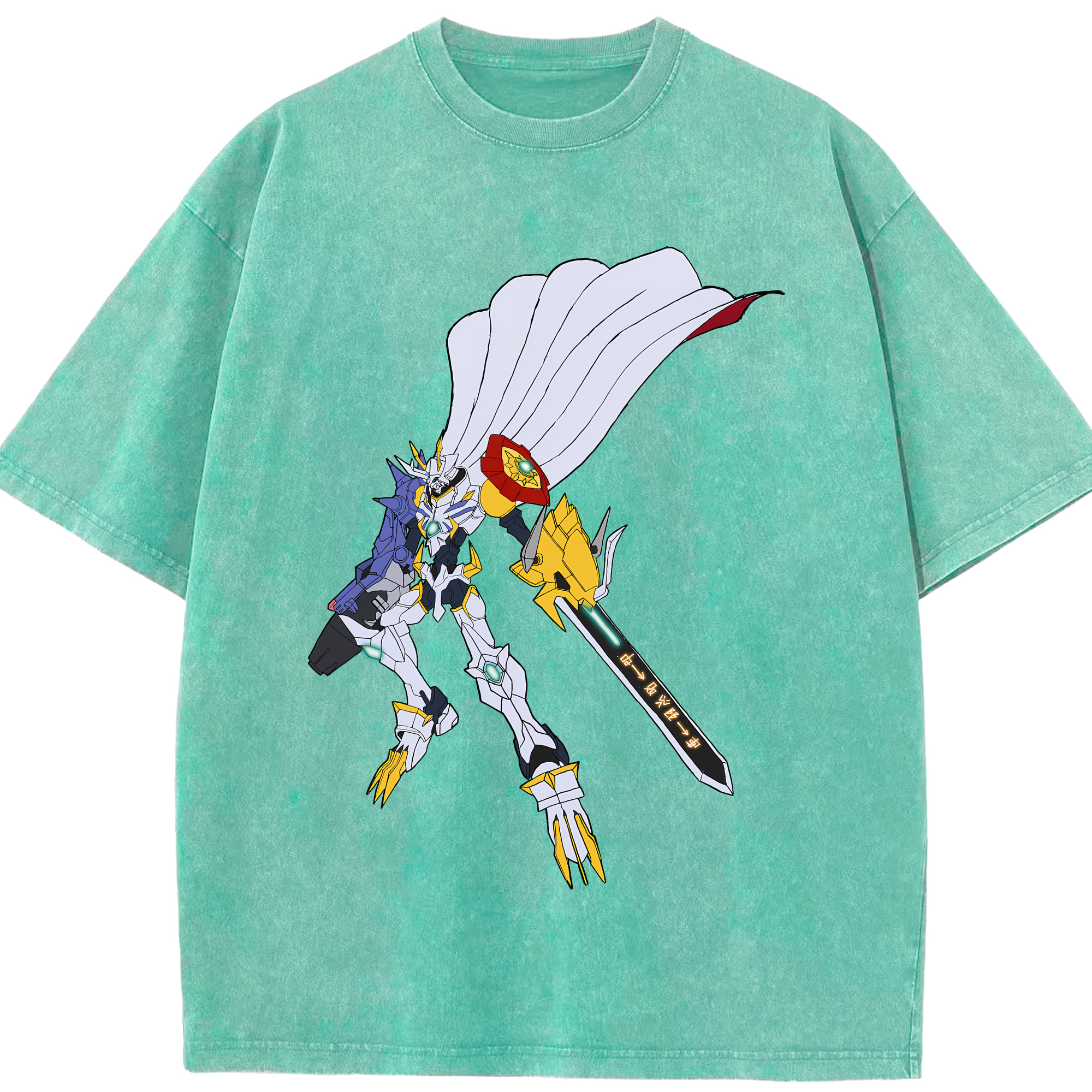 （画像用） Digimon デジタルモンスター/デジモン 綿100% ヴィンテージ風 半袖Tシャツ（フロントプリント）
